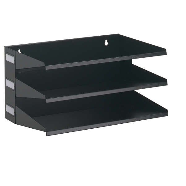  Portadocumenti Sorter Rack - 36 x 20,5 x 25 cm - 3 scomparti - nero - Durable 