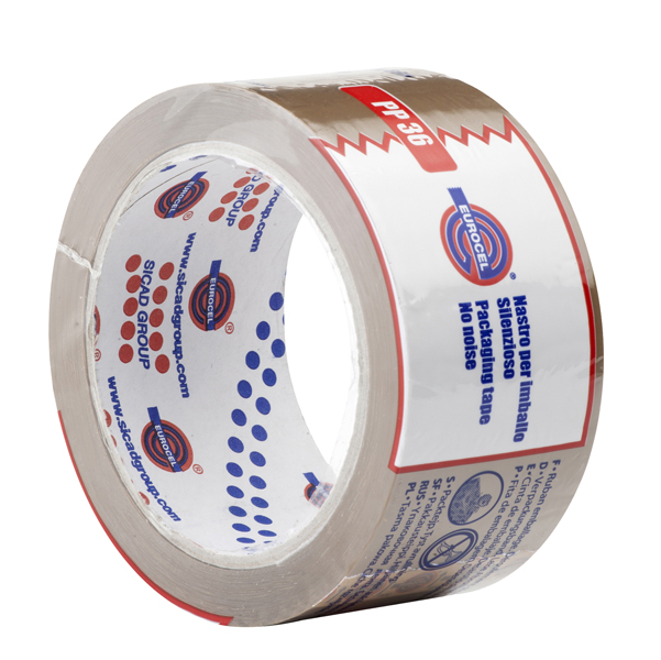  Nastro adesivo PP36NN - termo singolo - 5 cm x 66 m - avana - Eurocel 