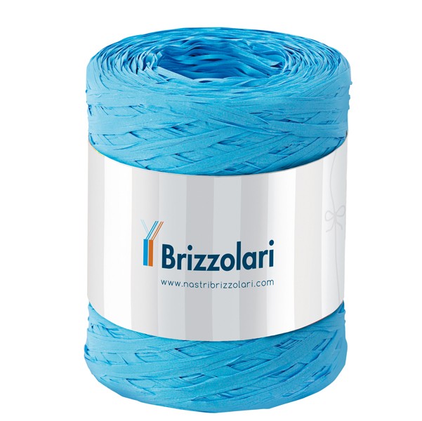  Nastro Rafia sintetica - azzurro 06 - 5mmx200mt - Brizzolari 