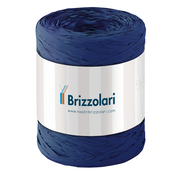  Nastro Rafia sintetica - blu scuro 37 - 5mmx200mt - Brizzolari 