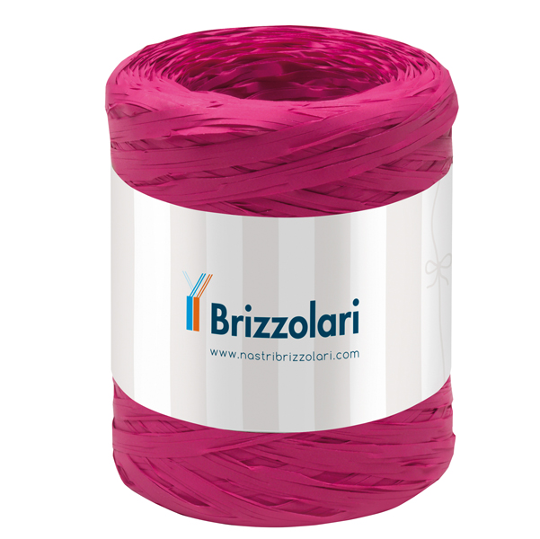  Nastro Rafia sintetica - fucsia 13 - 5mmx200mt - Brizzolari 