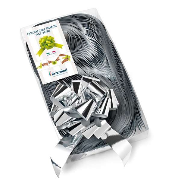  Nastro strip metal 6870 - argento 04 - 31 mm - diam. 13 cm - Brizzolari - conf. 30 pezzi 