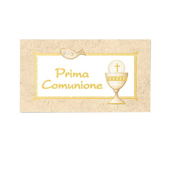  Bigliettino bomboniera personalizzabile - comunione - Rex Sadoch - scatola 25 fogli A4 da 20 biglietti 