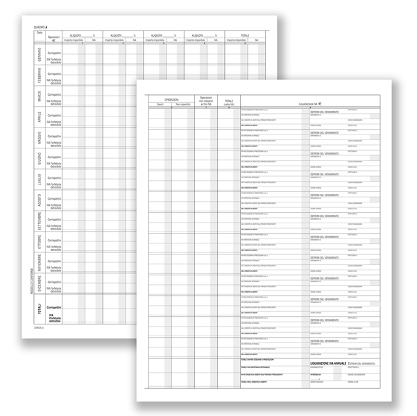  Registro prospetto riepilogativo associazioni sportive - 8 pagine - 31 x 24,5 cm - DU13852S000 - Data Ufficio 