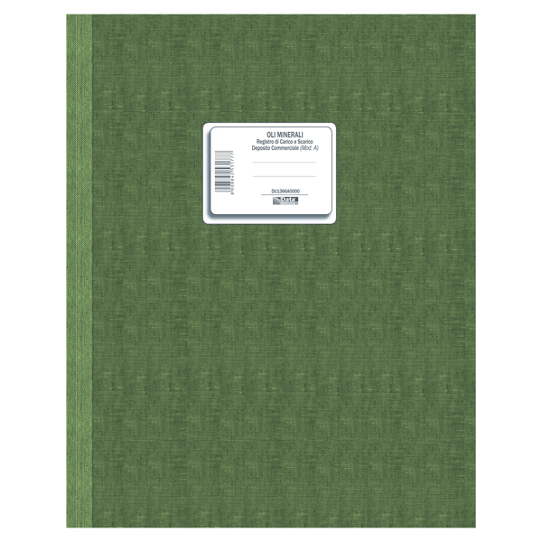  Registro carico/scarico oli minerali - 49 pagine - 31 x 24,5 cm - DU1366A0000 - Data Ufficio 