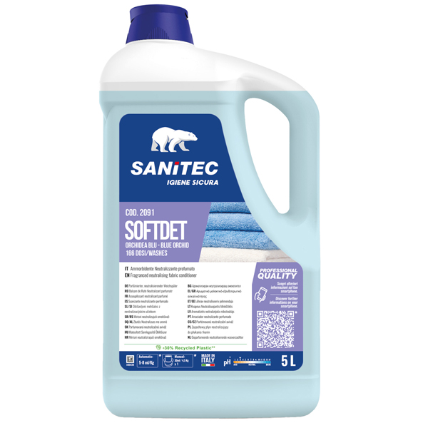  Ammorbidente Softdet Orchidea blu - 5 L - Sanitec 