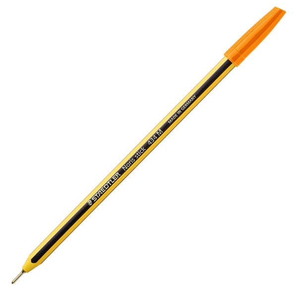  Penna a sfera Noris Stick - punta 1,0 mm - arancione - Staedtler - conf. 10 pezzi 