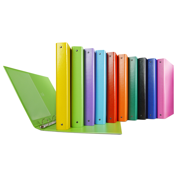  Raccoglitore Nettuno - 22 x 30 cm - 4 anelli a R 30 mm - dorso 3,5 cm - colori assortiti - Sei Rota 