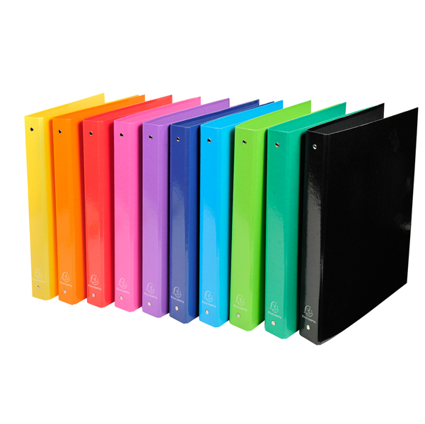  Raccoglitore Iderama - A4 - 4 anelli diametro 30mm - 10 colori assortiti - Exacompta 