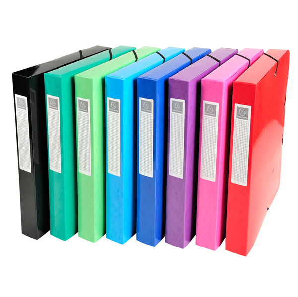  Scatola archivio box Iderama - dorso 40 mm - A4 - 8 colori assortiti - Exacompta 