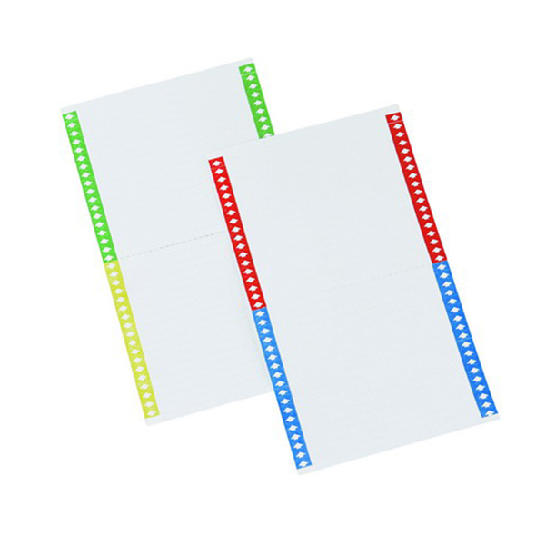  Cartellini per cartelle sospese - 140 mm - Bertesi - pack 10 fogli da 34 cartoncini 
