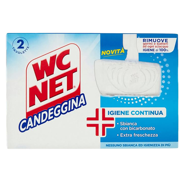  WC NET tavoletta solida Candeggina Extra White x 2 