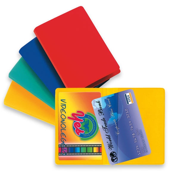  Busta porta card - 5,8 x 8,7 cm - 2 tasche - colori assortiti - Sei Rota 