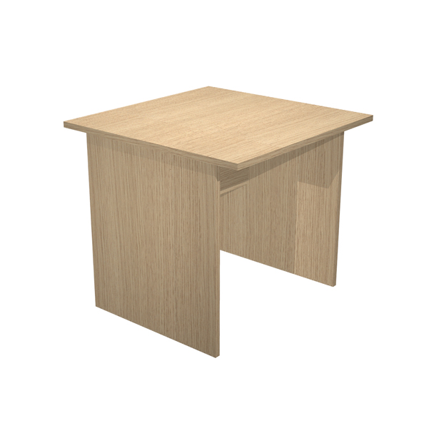  Scrivania Easy - lineare - 80 x 80 x 72 cm - rovere 