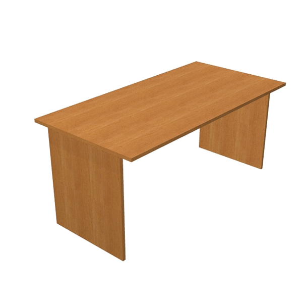  Scrivania Easy - lineare - 120 x 80 x 72 cm - noce chiaro 