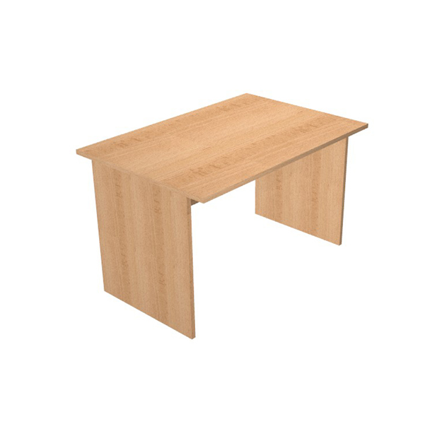  Scrivania Easy - lineare - 120 x 80 x 72 cm - faggio 