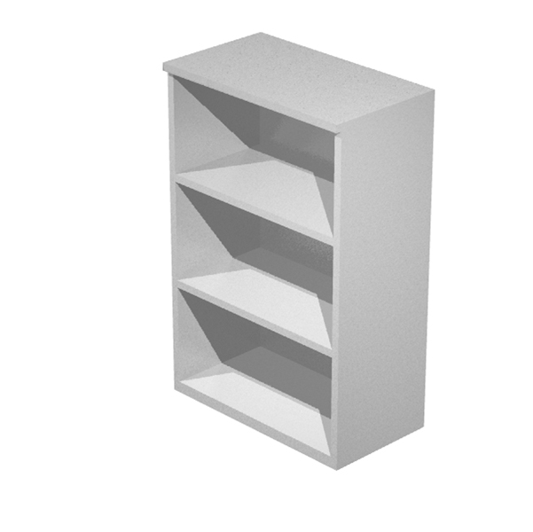  Mobile Easy - medio a giorno - 80 x 44 x 120 cm - grigio alluminio 