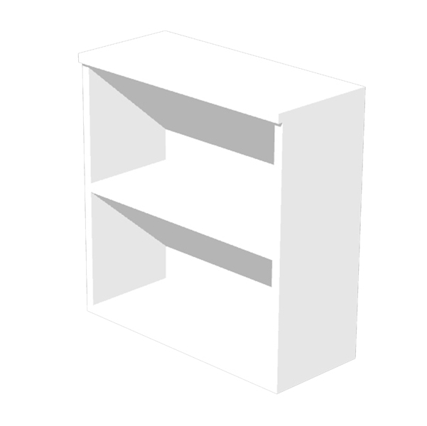  Armadio modulare - basso a giorno - 90 x 44 x 85 cm - bianco 