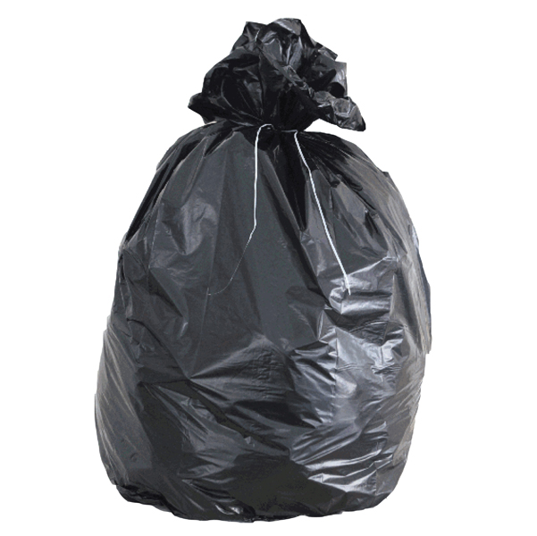  Sacchi - 80 x 110 cm - 130 L - 49 micron - nero - Rolsac - scatola 100 pezzi 