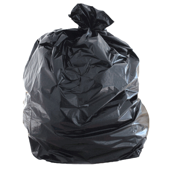  Sacchi - 90 x 120 cm - 130 L - 50 micron - nero - Rolsac - scatola 200 pezzi 