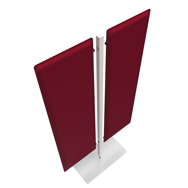  Piantana Moody - a 2 pannelli - H 140 cm - rosso 