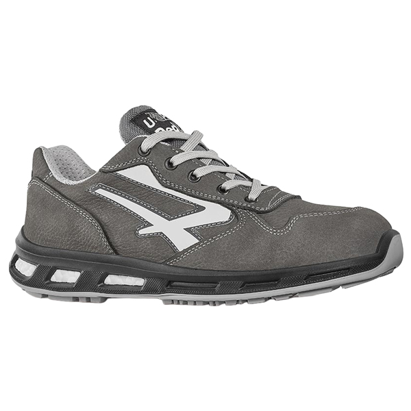  Calzatura di sicurezza Kick S3 - pelle nabuk naturale - taglia 40 - grigio - U-Power 