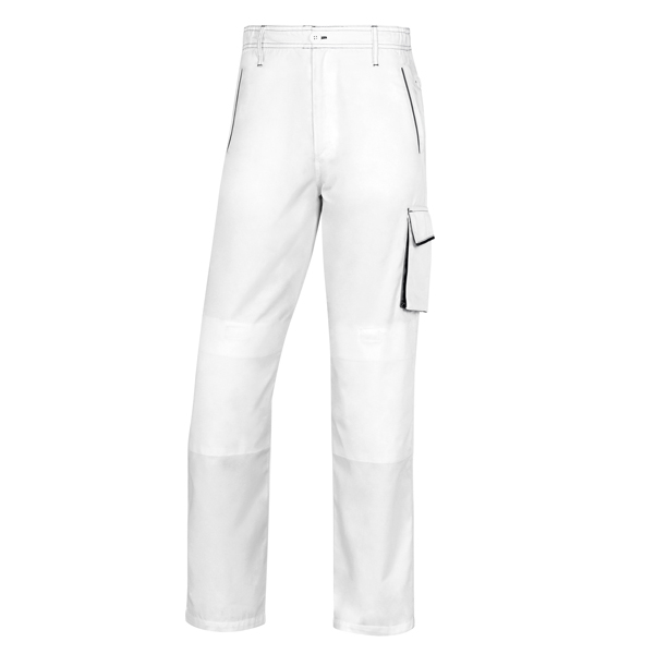  Pantalone da lavoro Panostyle M6PAN - taglia XXL - PE/cotone - bianco/grigio - Deltaplus 