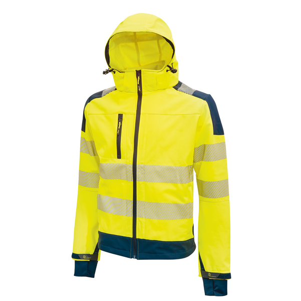 Giacca alta visibilità Softshell Miky - taglia M - giallo fluo - U-Power 