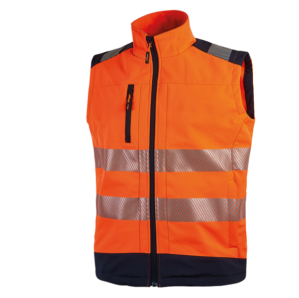  Gilet alta visibiltà Softshell Dany - taglia L - arancio fluo - U-Power 