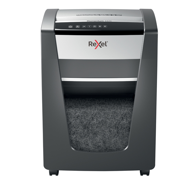  Distruggidocumenti Momentum X420 - a frammenti - 30L - Rexel 