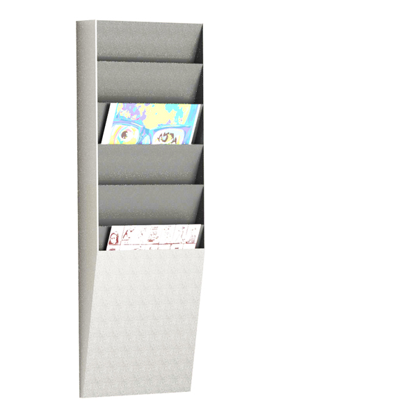  Portadepliant wall organizers - a 6 tasche A4 verticali - 23,6 x 8,3 x 71,2 cm - Paperflow 