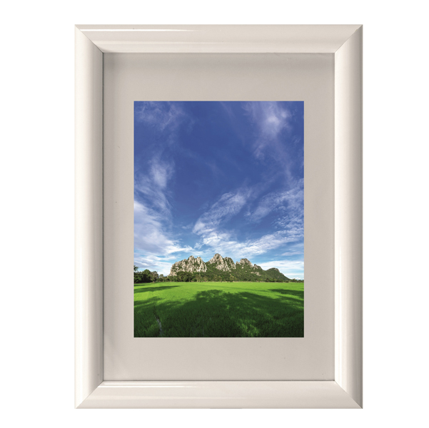  Cornice in legno e crilex - A4 - bianco - Methodo 