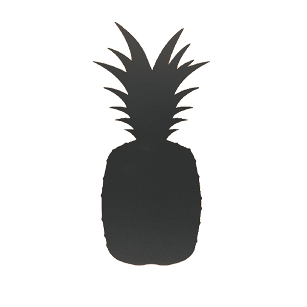  Lavagna da parete Silhouette - forma ananas - 49,3 x 23,6 cm - nero - Securit 