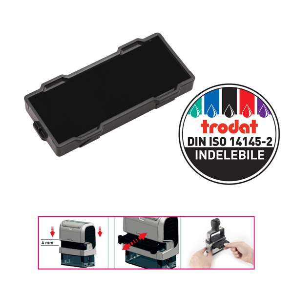  Tamponi 6/9511 - nero - Trodat - blister 3 pezzi 