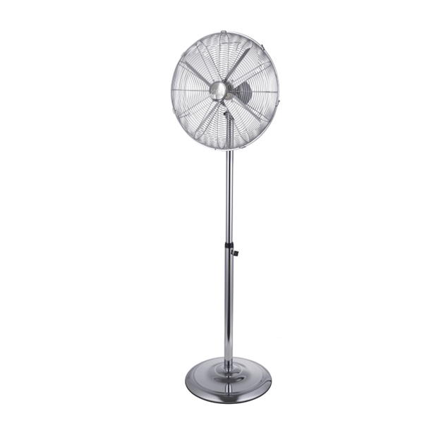  Ventilatore Cromo da terra - 3 velocità - 60 W - pala diametro 45 cm - 45 x 45 x 170 cm - metallo cromato - CFG 
