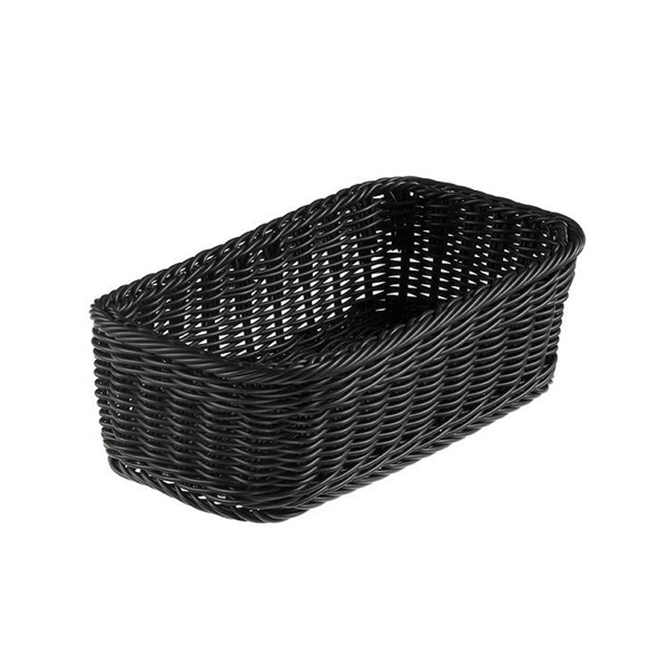  Cestino rettangolare Vanity - in PPL - 32,5x17,5x10 cm - nero - Leone 