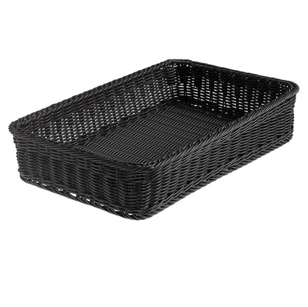  Cestino rettangolare Vanity - in PPL - 53x32,5x10 cm - nero - Leone 