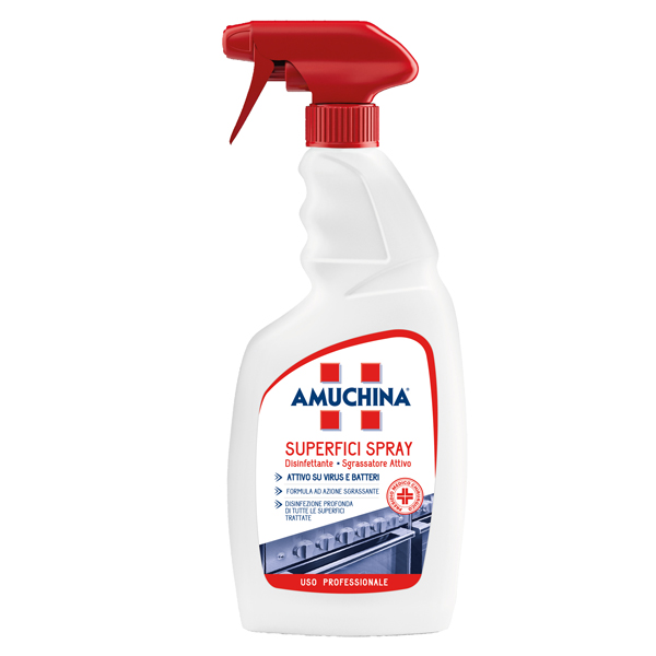 Superifici Spray Multiuso battericida e virucida - 750 ml - Amuchina Professional 