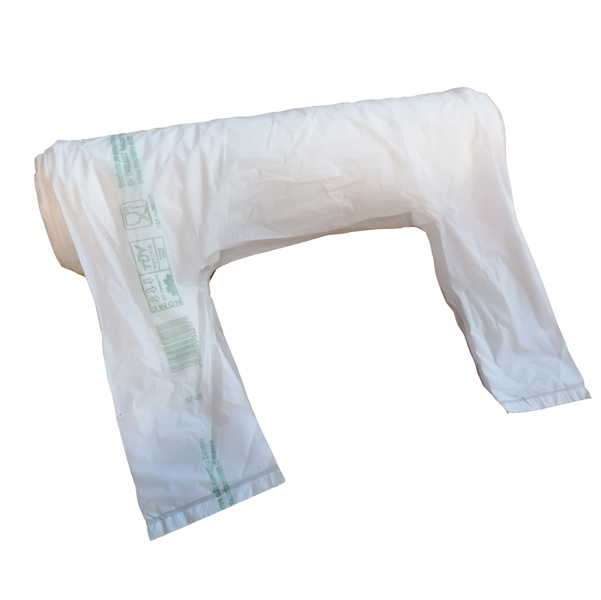  Shoppers Maxi - 30x60 cm - mater-bi - bianco - rotolo 100 pezzi 