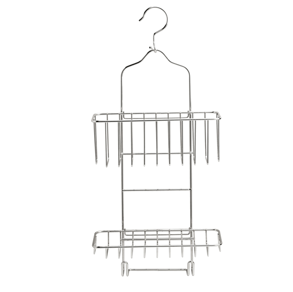  Mensola con gancio - 2 ripiani - rifinitura a specchio - King Collection 