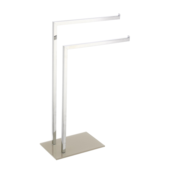  Piantana porta asciugamani - grigio tortora - King Collection 