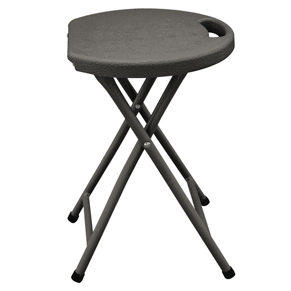  Sgabello Horeca - pieghevole - 44 x 30 x 30 cm - HDPE - noce - Garden Friend 