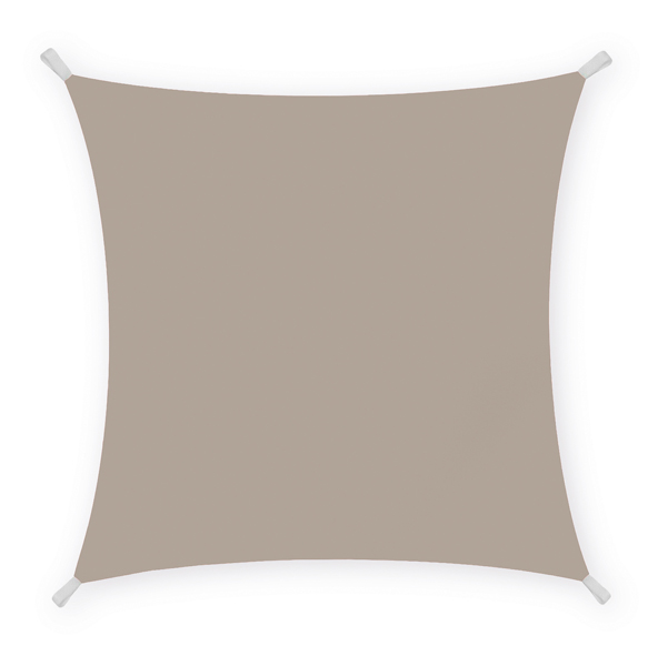  Tenda a vela quadrata ombreggiante - 3 x 3 m - PL - tortora - Garden Friend 