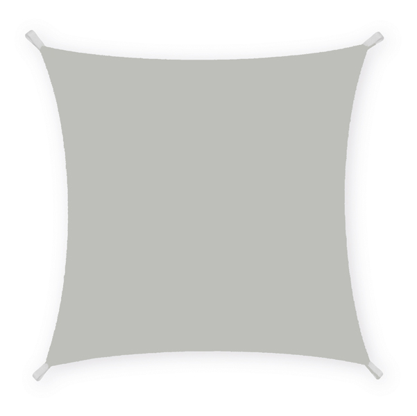  Tenda a vela quadrata ombreggiante - 3 x 3 m - PL - cenere - Garden Friend 