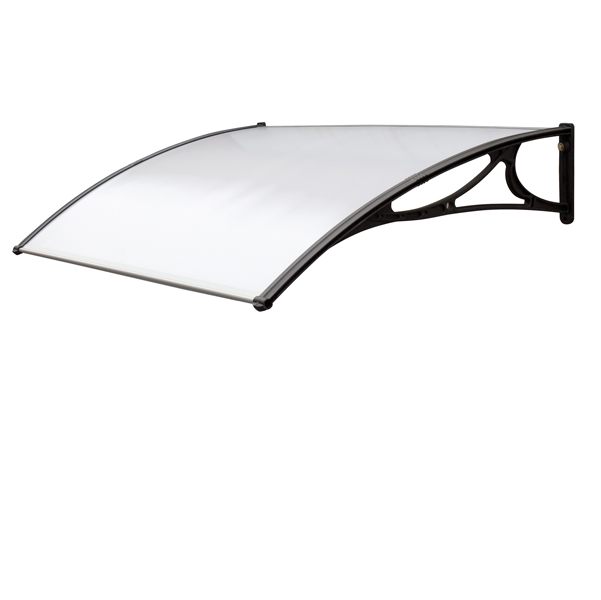  Pensilina modulare - 100 x 80 cm - policarbonato alveolare - satinato opalino - Garden Friend 