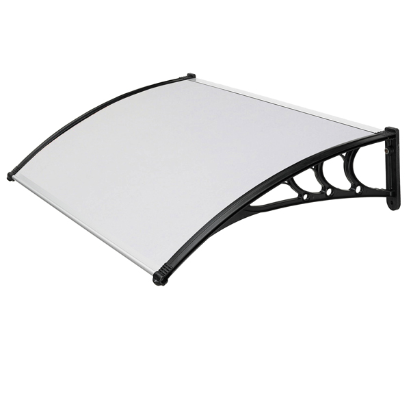  Pensilina modulare - 120 x 80 cm - policarbonato compatto - satinato opalino - Garden Friend 