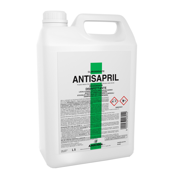  Antisapril disinfettante battericida - 5 L - Amuchina Professional 