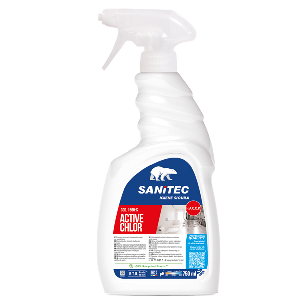  Detergente gel - profumato - con cloro attivo - trigger 750 ml - Sanitec 