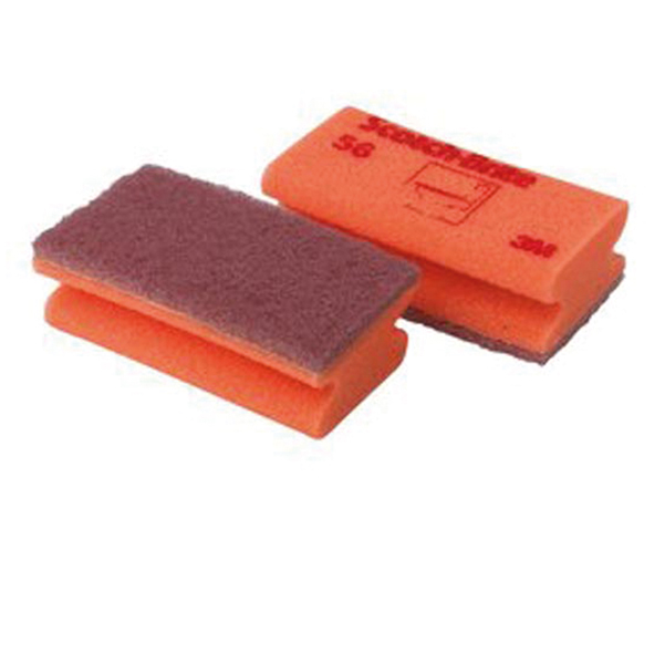  Spugne accoppiate - rosso - Scotch-Brite - conf.10 pezzi 