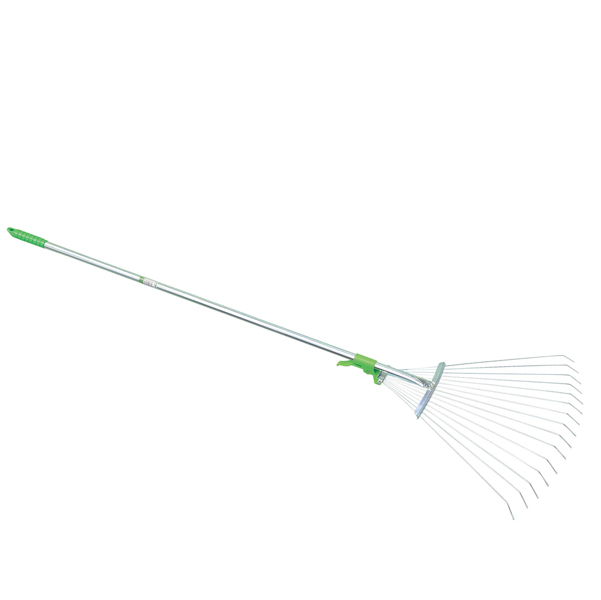  Scopa regolabile - per erba e foglie - metallo - Verdemax 